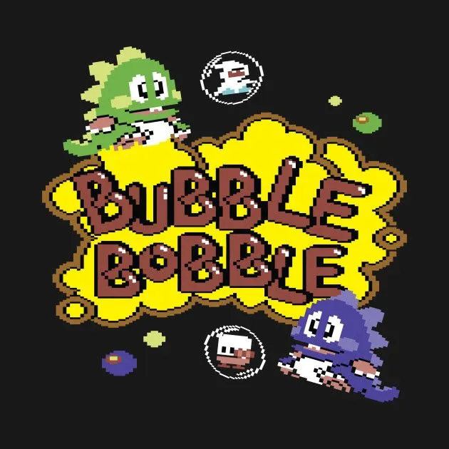 Bubble Bobble NES boxart / Bubblicious / Hubba Bubba?