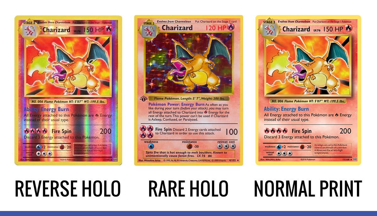 Pokémon TCG holographic foil